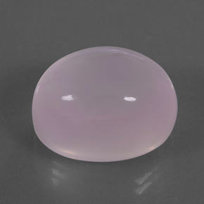 31.22カラットの天然ピンクローズクォーツ（20.1×15.1 mm・透明）