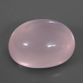 26.27カラットの天然ピンクローズクォーツ（20.3×15.3 mm・透明）