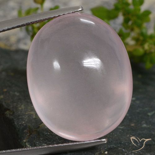 35.16ct 天然 コーラルピンク ローズクォーツ, 楕円形, 半透明