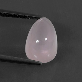 5.14カラットの天然ピンクローズクォーツ（12.3×8.2 mm・洋梨の形）