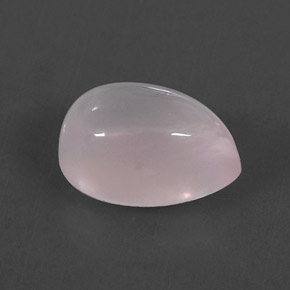 5.93カラットの天然ピンクローズクォーツ（13.3×9.1 mm・洋梨の形）