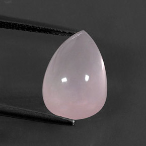 6.10カラットの天然ピンクローズクォーツ（13.3×9.2 mm・透明）