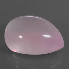 14.63カラットの天然ピンクローズクォーツ（18.1×13.1 mm・洋梨の形）