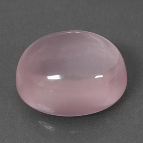 6.10カラットの天然ピンクローズクォーツ（12.3×10.1 mm・オーバルカット）