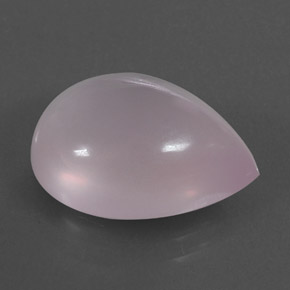 9.09カラットの天然ピンクローズクォーツ（16.1×12 mm・透明）