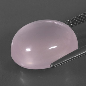 10.08カラットの天然ピンクローズクォーツ（14.1×11.9 mm・透明）