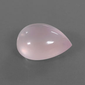 17.53カラットの天然ピンクローズクォーツ（19.9×15 mm・洋梨の形）