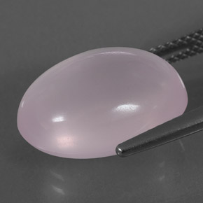 11.02カラットの天然ピンクローズクォーツ（16×12.1 mm・オーバルカット）