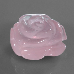 48.03カラットの天然Light Pink ローズクォーツ（24.4×24.2 mm・透明）