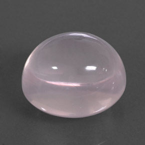 19.38カラットの天然ピンクローズクォーツ（16.6×14.4 mm・オーバルカット）