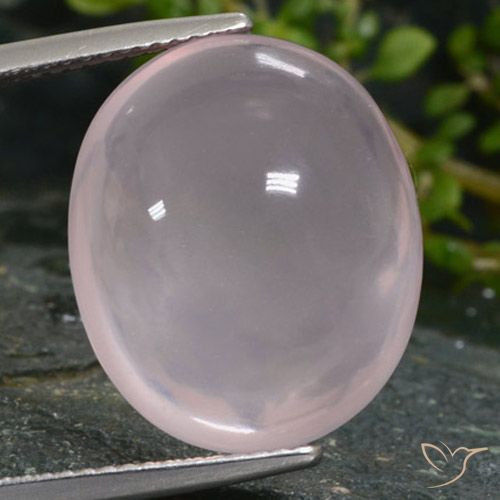16.28ct 天然 ライトピンク ローズクォーツ, 楕円形, 半透明