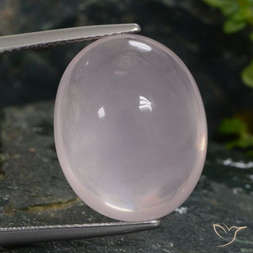 20.14ct 天然 非常に薄いローズピンク ローズクォーツ, 楕円形, 半透明