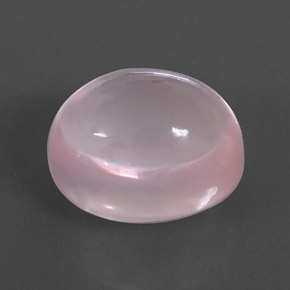 15.03カラットの天然ピンクローズクォーツ（16.1×12.1 mm・透明）