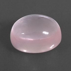 14.49カラットの天然ピンクローズクォーツ（16.2×12 mm・透明）