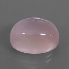 13.21カラットの天然ピンクローズクォーツ（16.3×12.2 mm・透明）