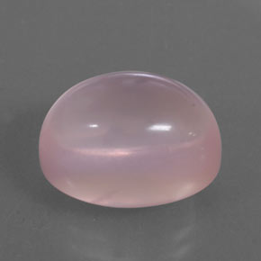 15.16カラットの天然ピンクローズクォーツ（16.1×12.1 mm・透明）