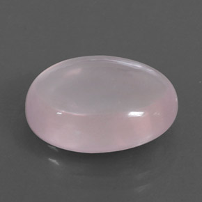 10.64カラットの天然ピンクローズクォーツ（16.1×12.2 mm・透明）