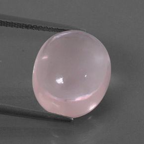 9.72カラットの天然ピンクローズクォーツ（14.2×12.1 mm・透明）