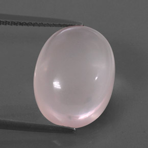 10.46カラットの天然ピンクローズクォーツ（16×12.2 mm・透明）