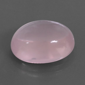 10.87カラットの天然ピンクローズクォーツ（16.2×12.1 mm・透明）