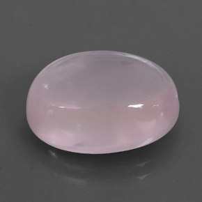 11.13カラットの天然ピンクローズクォーツ（16.2×12.2 mm・透明）
