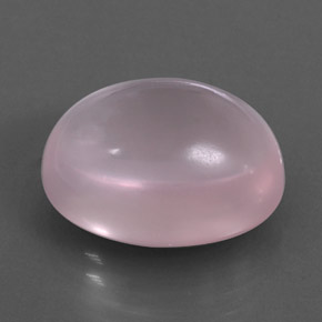 13.49カラットの天然バブルガムピンクローズクォーツ（16.2×12.1 mm・透明）