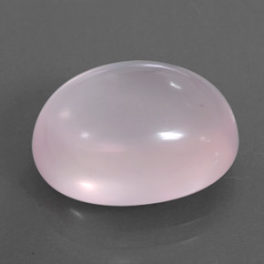 12.20カラットの天然ピンクローズクォーツ（16.3×12.2 mm・透明）