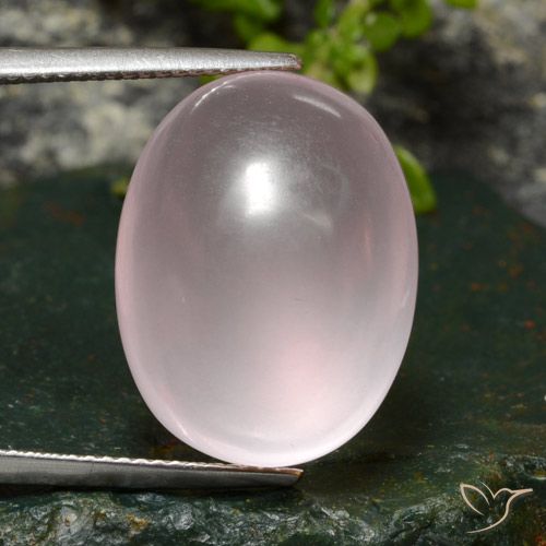 26.89ct 天然 ライトローズピンク ローズクォーツ, 楕円形, 透明