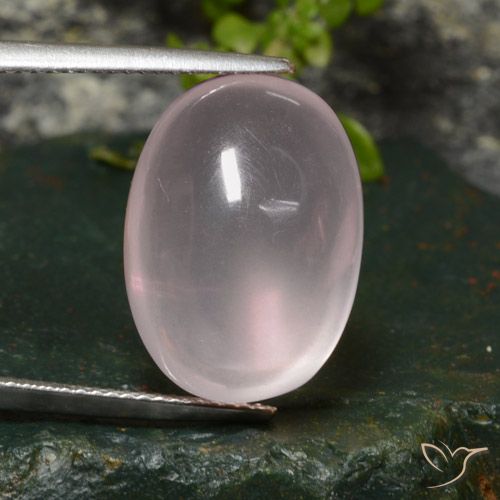 20.08ct 天然 ローズピンク ローズクォーツ, 楕円形, 透明