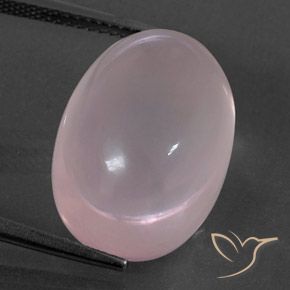 19.84ct 天然 ローズピンク ローズクォーツ, 楕円形, 透明/半透明