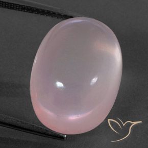 18.97ct 天然 ライトローズピンク ローズクォーツ, 楕円形, 透明/半透明