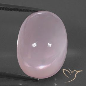 19.02ct 天然 Light Pink  ローズクォーツ, 楕円形, 透明