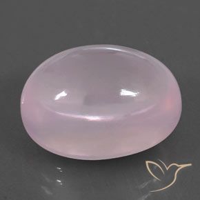 19.02カラットの天然Light Pink ローズクォーツ、楕円形、透明