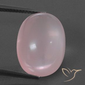 15.59ct 天然 ライトローズピンク ローズクォーツ, 楕円形, 透明