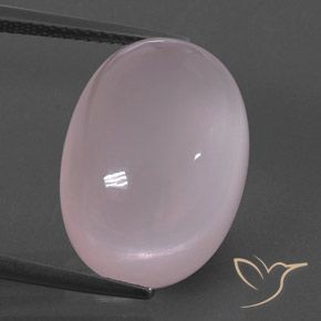 17.36ct 天然 ライトローズピンク ローズクォーツ, 楕円形, 透明/半透明