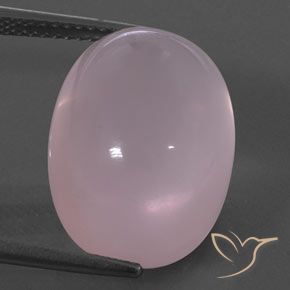 18.30ct 天然 ミディアムローズピンク ローズクォーツ, 楕円形, 透明/半透明