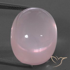 28.99ct 天然 ローズピンク ローズクォーツ, 楕円形, 透明