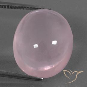 22.65ct 天然 ミディアムローズピンク ローズクォーツ, 楕円形, 透明