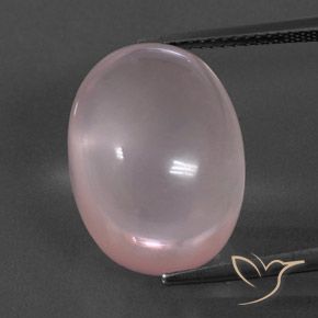 17.78ct 天然 ローズピンク ローズクォーツ, 楕円形, 透明