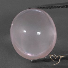 14.50ct 天然 ライトローズピンク ローズクォーツ, 楕円形, 透明