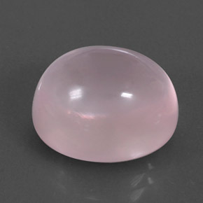 11.03カラットの天然ピンクローズクォーツ（14.1×12.1 mm・オーバルカット）