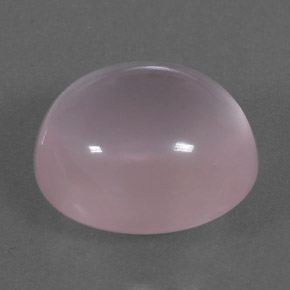 10.24カラットの天然ピンクローズクォーツ（14.1×12 mm・オーバルカット）