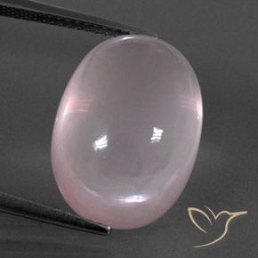 17.04ct 天然 ライトピンク ローズクォーツ, 楕円形, 透明