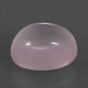 18.62カラットの天然Light Pink ローズクォーツ（17.9×13 mm・オーバルカット）