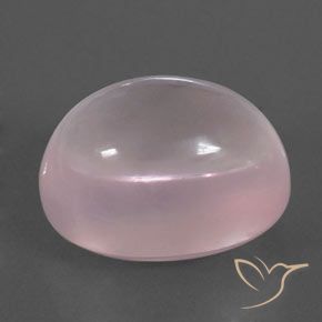 20.78カラットの天然ローズピンクローズクォーツ（18.2×13.3 mm・オーバルカット）