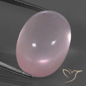 19.79ct 天然 ライトピンク ローズクォーツ, 楕円形, 透明