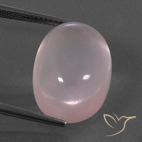 17.61ct 天然 コーラルピンク ローズクォーツ, 楕円形, 透明