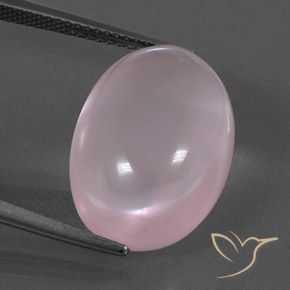 15.59ct 天然 ミディアムピンク ローズクォーツ, 楕円形, 透明