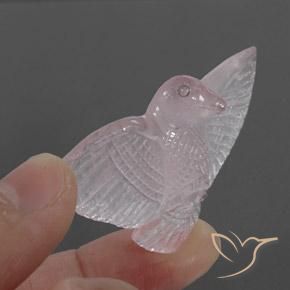 45.49ct 天然 非常に薄いピンク ローズクォーツ, ファンシー, 半透明