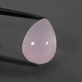 5.91カラットの天然ピンクローズクォーツ（13.4×9.2 mm・洋梨の形）